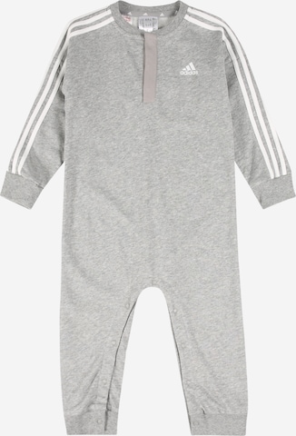 Survêtement 'Essentials 3-Stripes French Terry' ADIDAS SPORTSWEAR en gris : devant