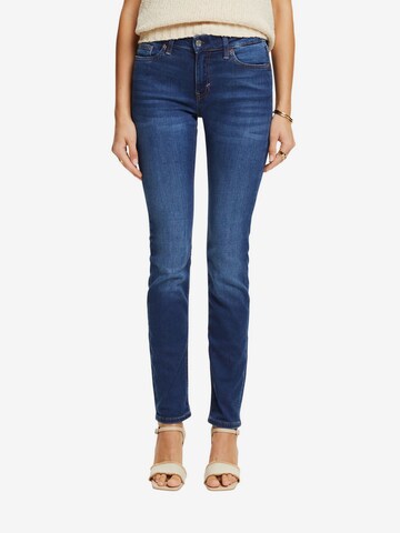 ESPRIT Slimfit Jeans in Blauw: voorkant