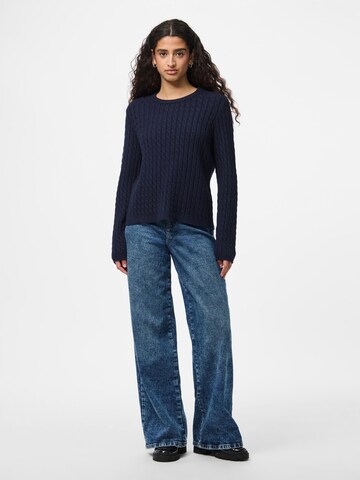 PIECES Sweater 'PCFia' in Blue