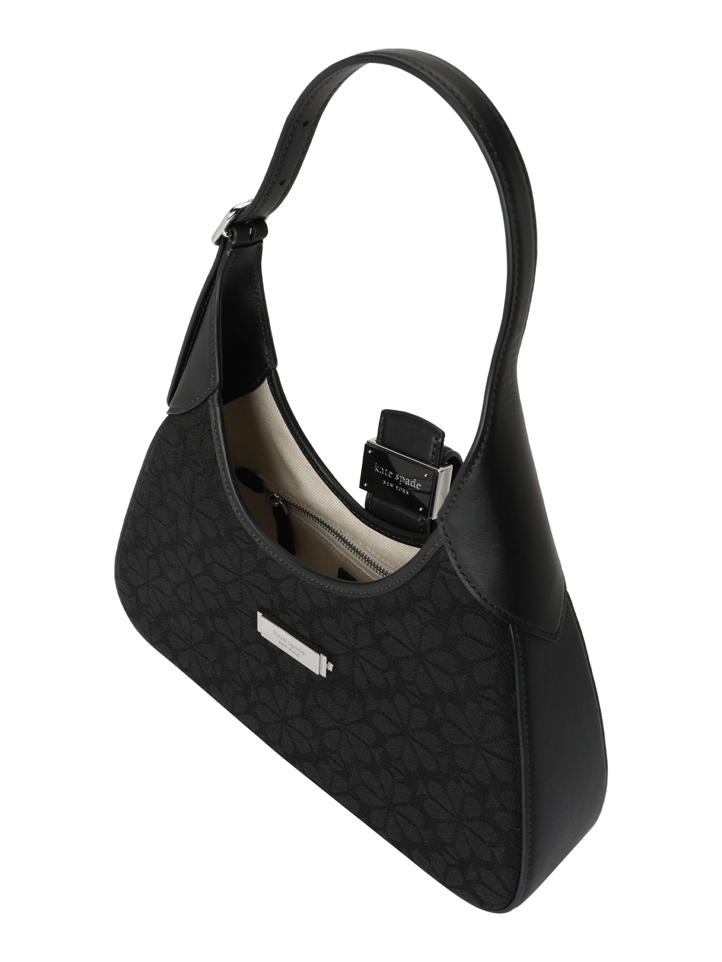 Kate Spade Shoulder bag 'Spade Flower Jacquard Nouveau Shoulder Bag' in Black