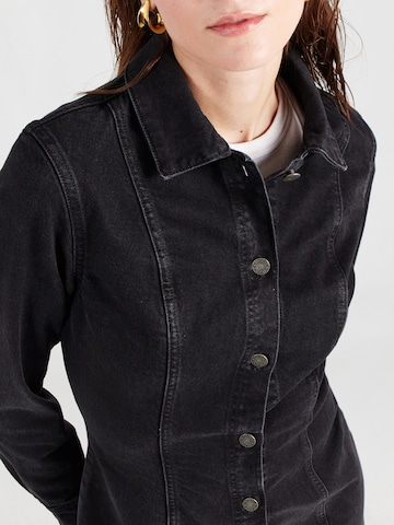 GUESS JEANS Рокля тип риза в черно