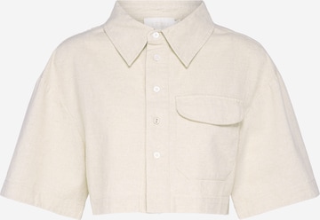 Lezu Shirt 'Meidi' in Beige: voorkant