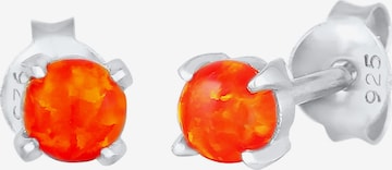 ELLI Ohrringe Opal in Rot: Vorderseite