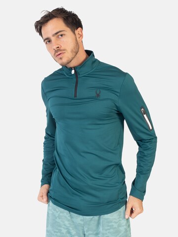 Spyder Sportsweatshirt in Groen: voorkant