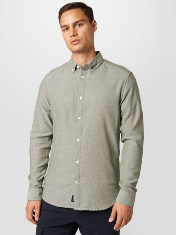 Coupe slim Chemise 'TAR' Only & Sons en vert : devant