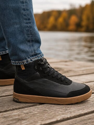 SAOLA Sneaker high 'Quito Mid Waterproof M Black'‌‌‌‌‌‌‌‌ in Schwarz