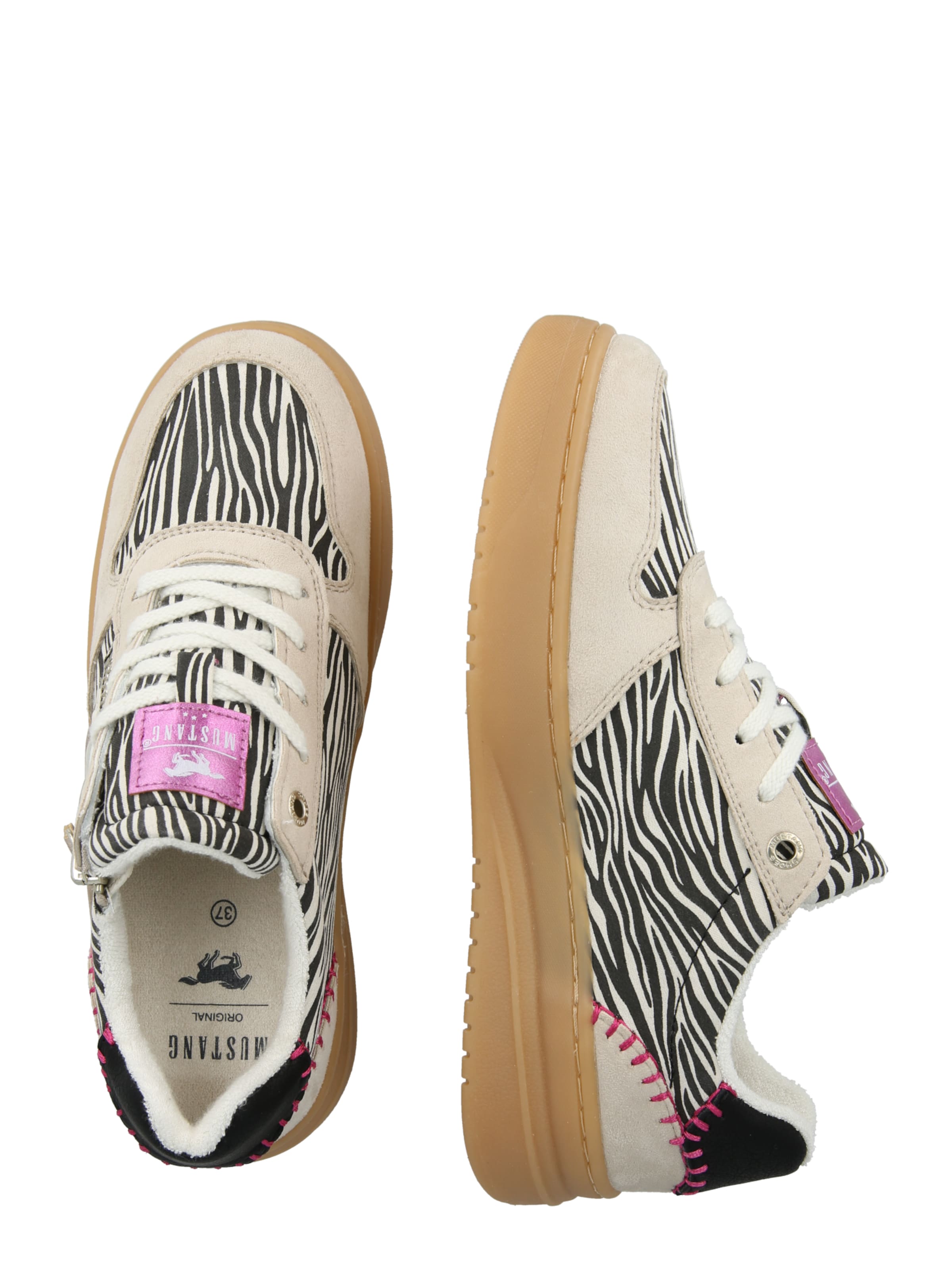 MUSTANGNiske tenisice - crna boja