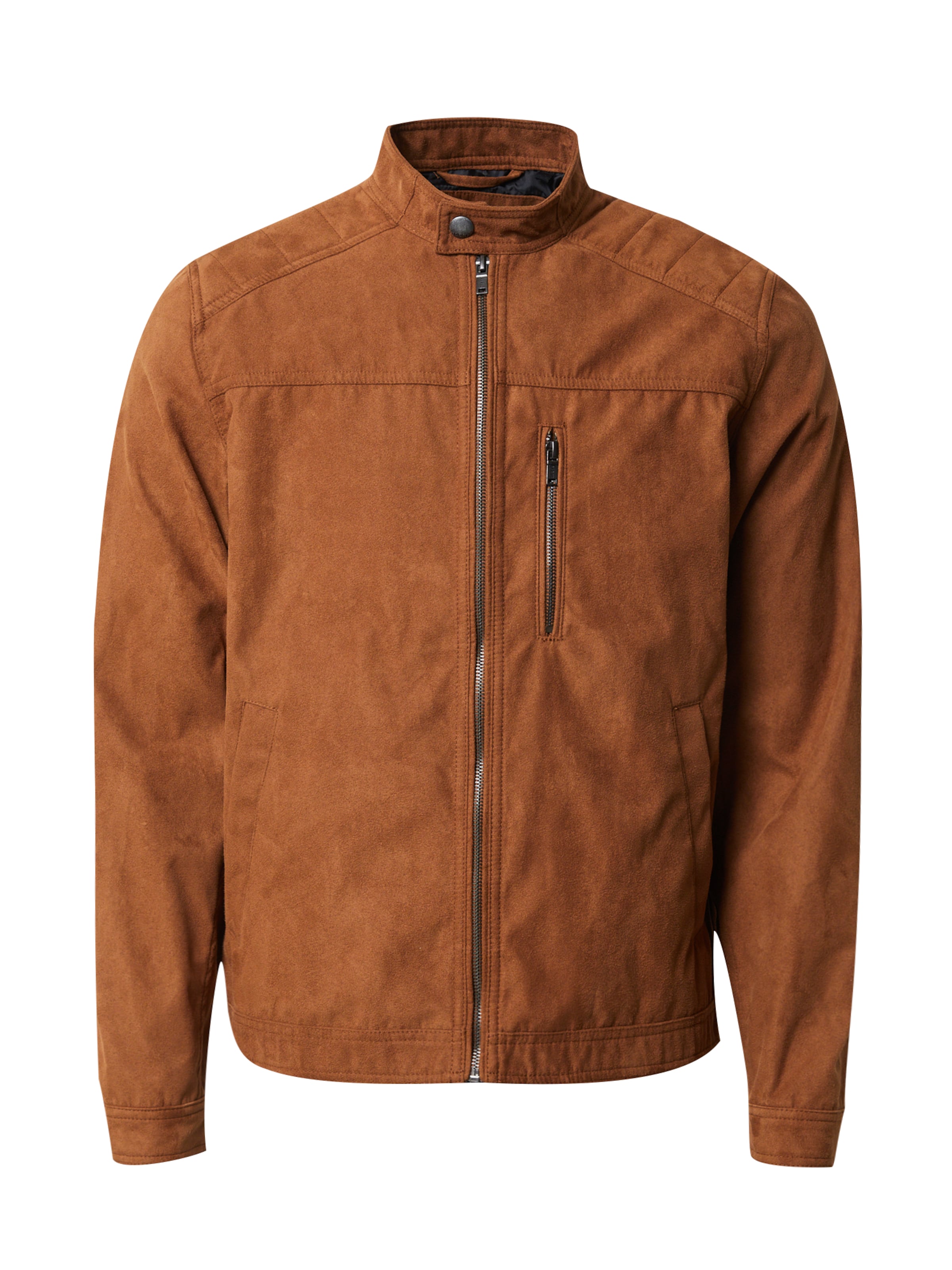 BLEND Tussenjas in Bruin: voorkant