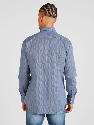 BOSS Slim fit Overhemd 'Hank' in Blauw