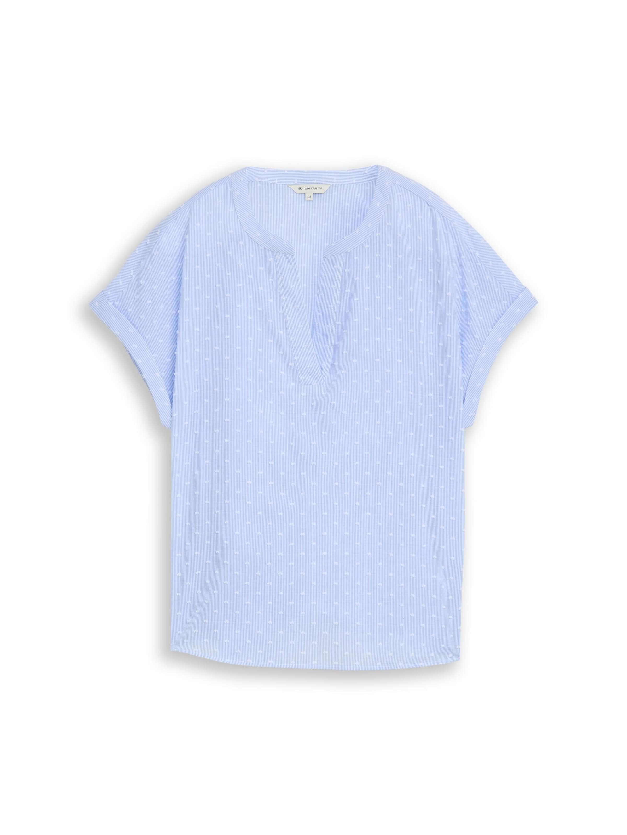 TOM TAILOR Blouse in Blauw: voorkant