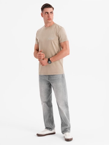 Ombre Shirt in Beige