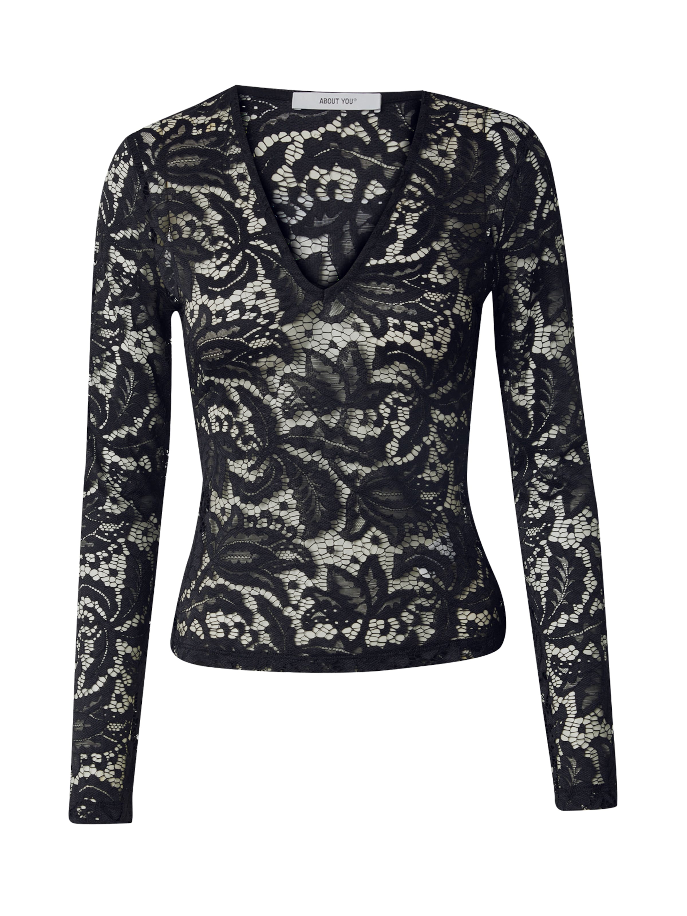 ABOUT YOU - Camiseta 'Samantha' en negro: frente