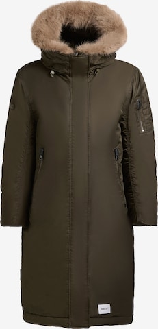 Veste d’hiver 'Oliva' khujo en vert : devant