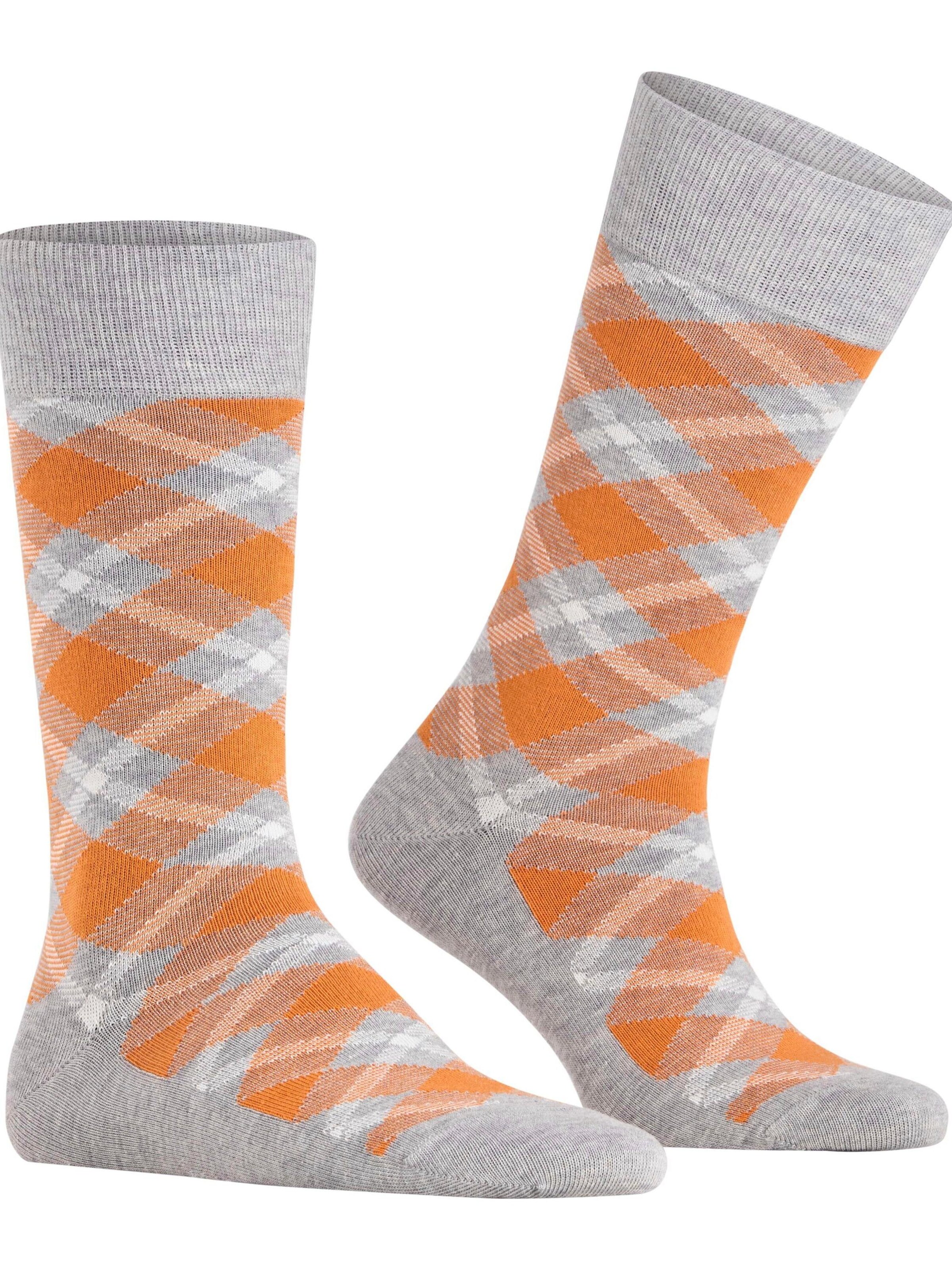 BURLINGTON Socks 'Tartan' in Grey