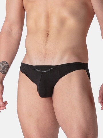 WOH Slip ' Sexy Fun Micro Briefs ' in Black: front