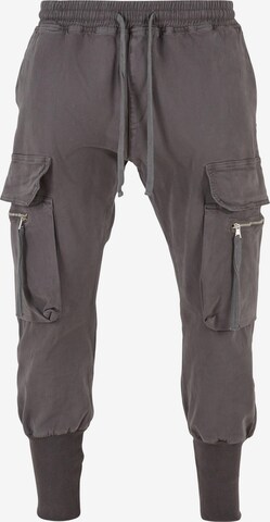 2Y Premium Cargo Pants in Grey: front