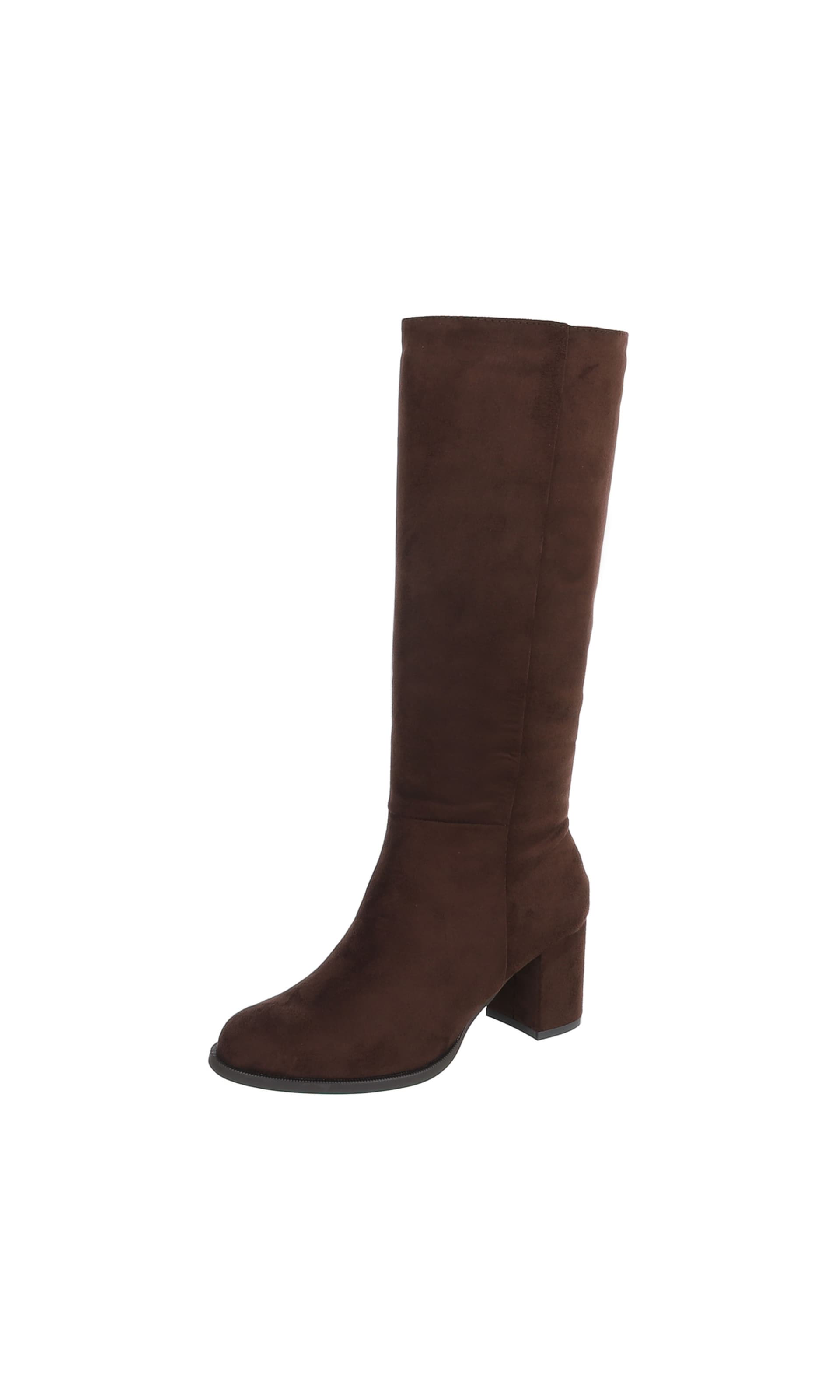 Ital-Design Stiefel in Braun: Vorderseite