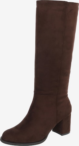 Ital-Design Stiefel in Braun: Vorderseite