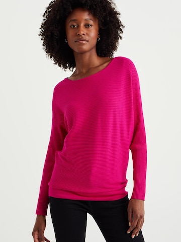 WE Fashion Sweater 'trui' in Pink: front