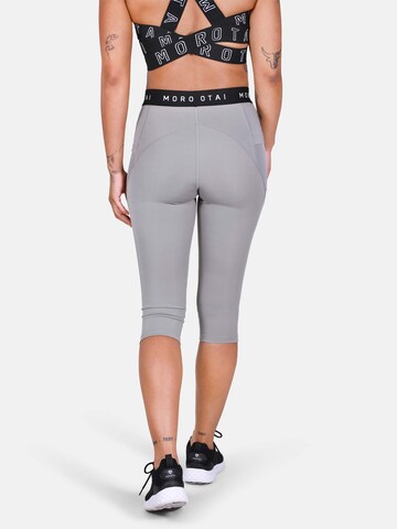 MOROTAI Skinny Sporthose 'CAPRI PERFORMANCE' in Grau