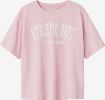 NAME IT Koszulka 'NKFLAISA' w kolorze różowy: przód