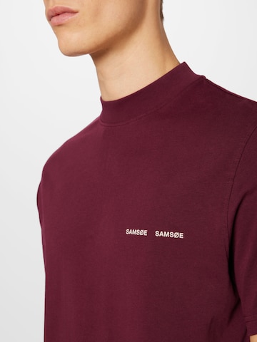 Samsøe Samsøe Regular fit Shirt 'Norsbro' in Rood