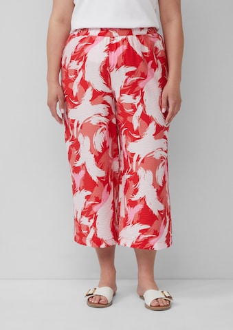 s.Oliver Wide leg Broek in Rood