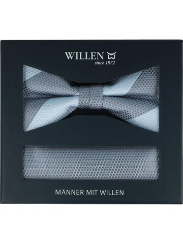 WILLEN Fliege 'Set : Blockstreifen / Uni'‌‌‌‌ in Blau
