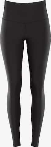 Skinny Pantalon de sport 'AEL112C' Winshape en noir : devant
