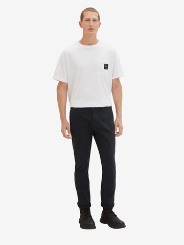 TOM TAILOR Regular Chino Pants in Black