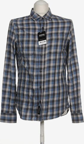 VANS Button Up Shirt in S in Blue: front