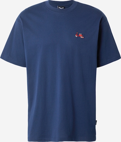 Marškinėliai 'Scooter' iš Iriedaily, spalva – tamsiai mėlyna / raudona / juoda / balta, Prekių apžvalga