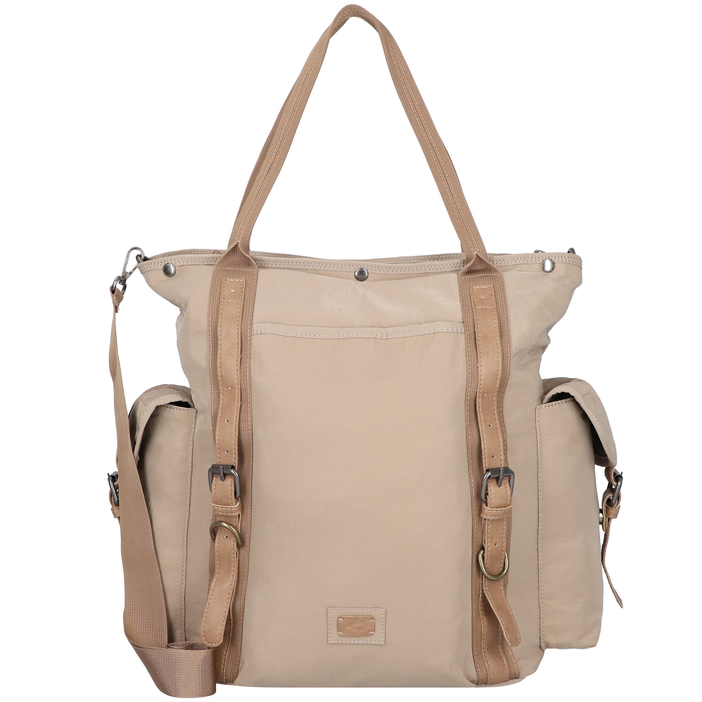 Camel Active ARUBA Damen Shopper – Beige, Nylon, 41x37,5x18 Cm, Mit Reißverschluss