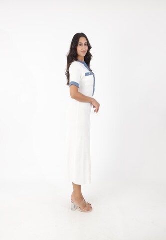 Elara Strickkleid in Weiß