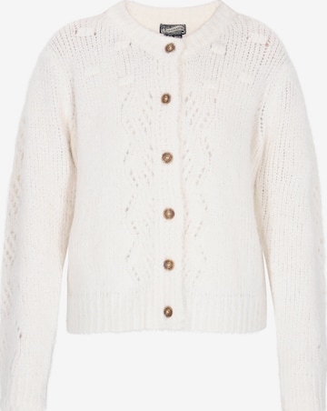 Cardigan DreiMaster Vintage en blanc : devant