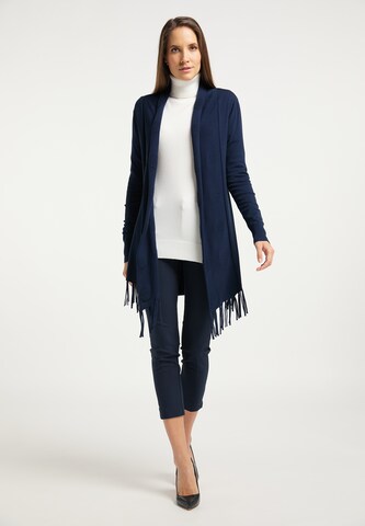 Cardigan DreiMaster Klassik en bleu