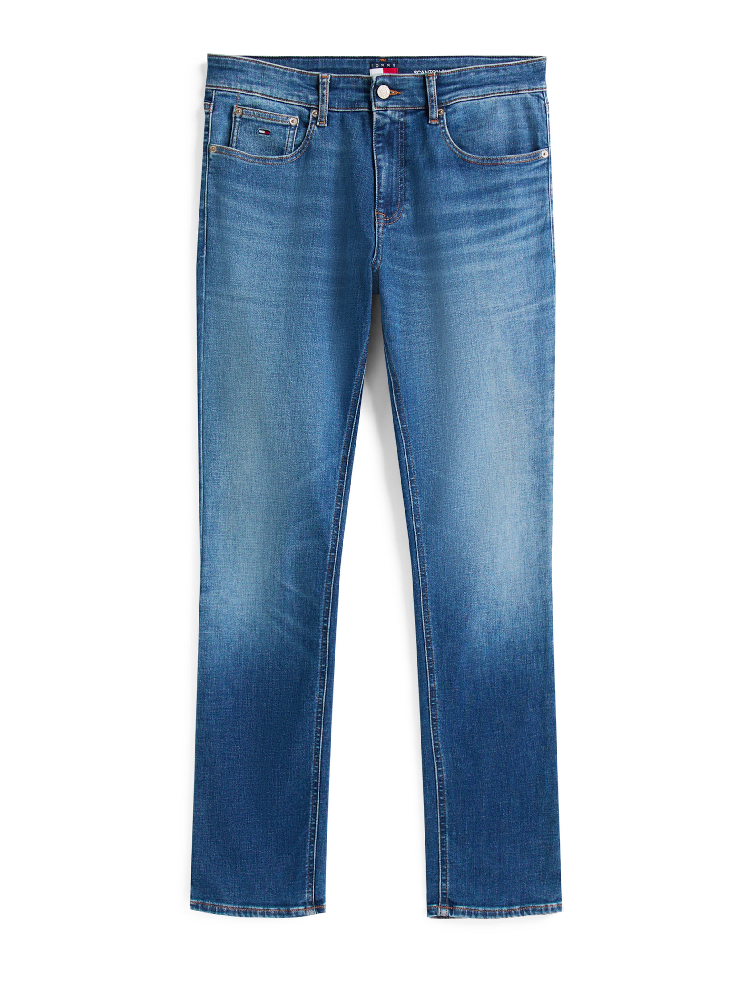 Tommy Jeans Liibuv Teksapüksid 'Scanton', värv sinine: eest vaates