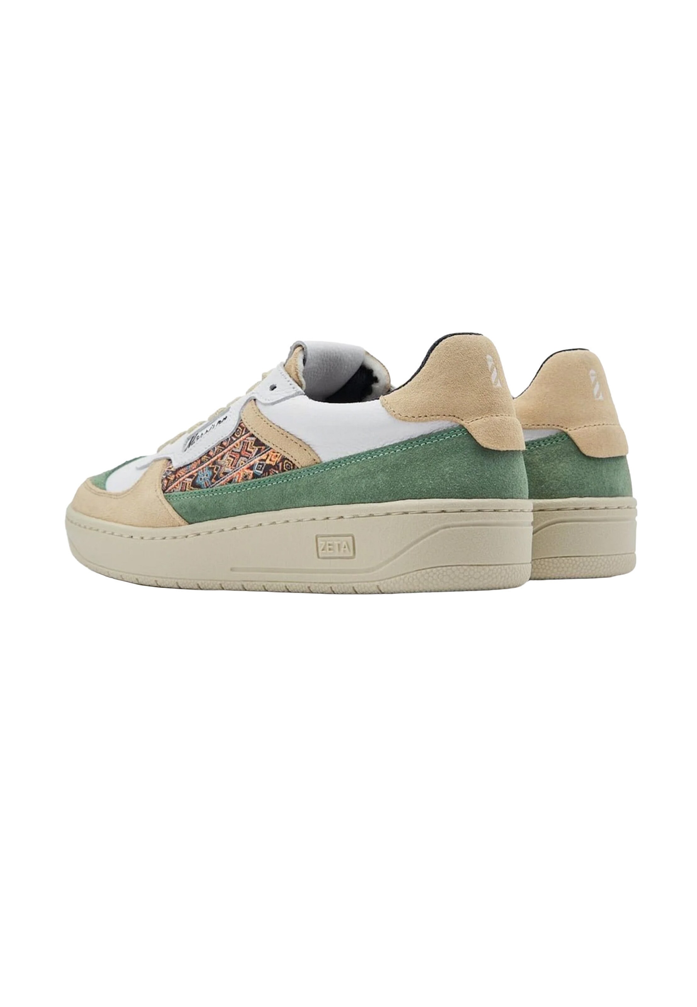 Baskets basses 'Zeta' Morrison en vert