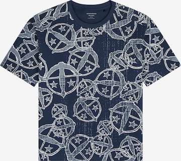 SCHIESSER Shirt ' SCHIESSER 150 YEARS ' in Blue: front