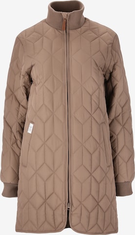 Weather Report Outdoor Coat 'Nokka' in Brown: front