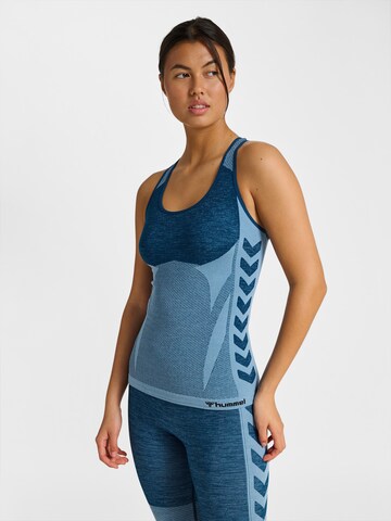 Hummel Sports top in Blue: front
