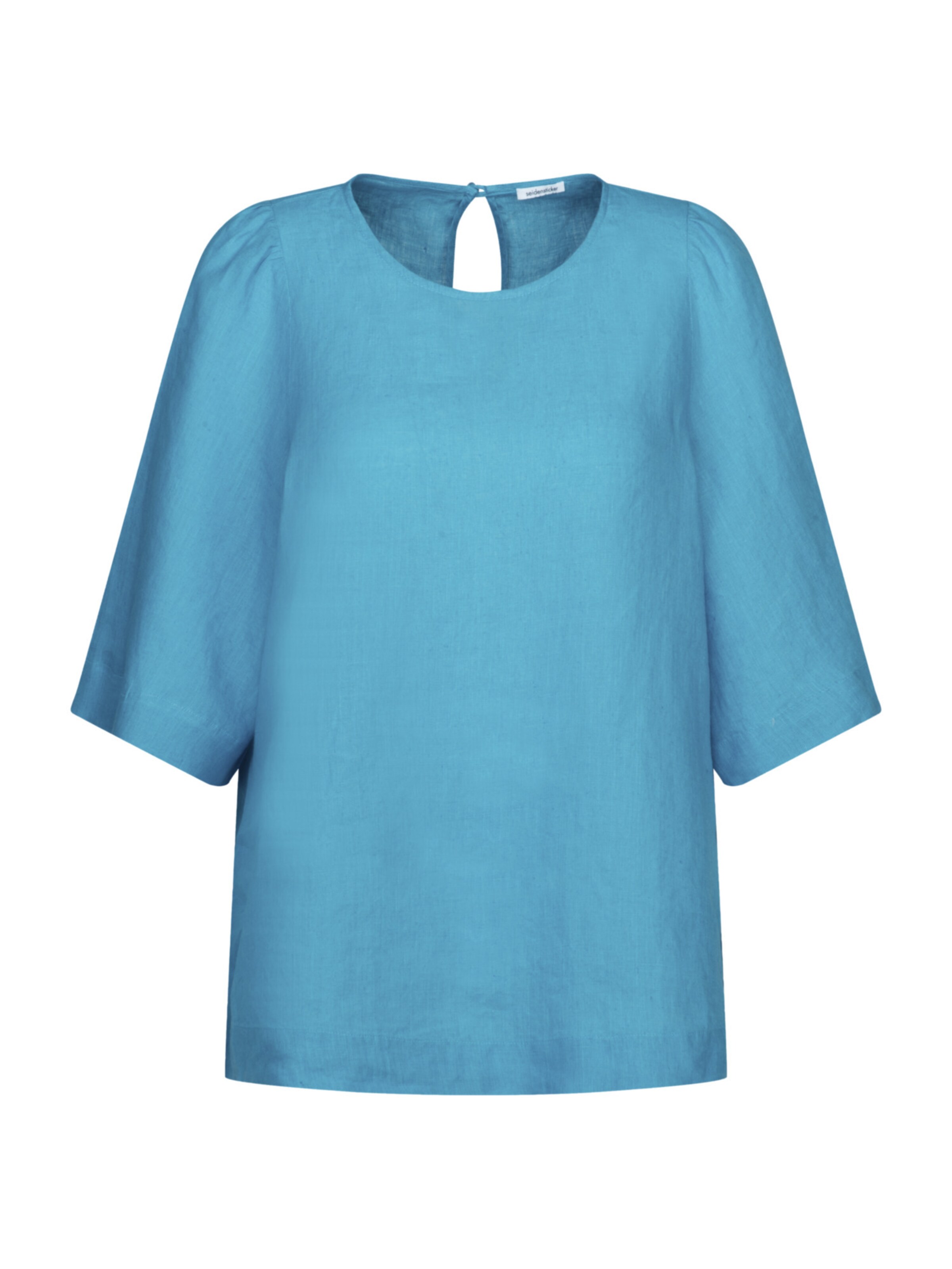 SEIDENSTICKER Blouse 'Schwarze Rose' in Blauw: voorkant