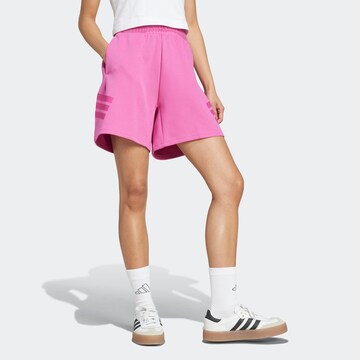 ADIDAS SPORTSWEAR Ohlapna forma Športne hlače 'Future Icons' | roza barva