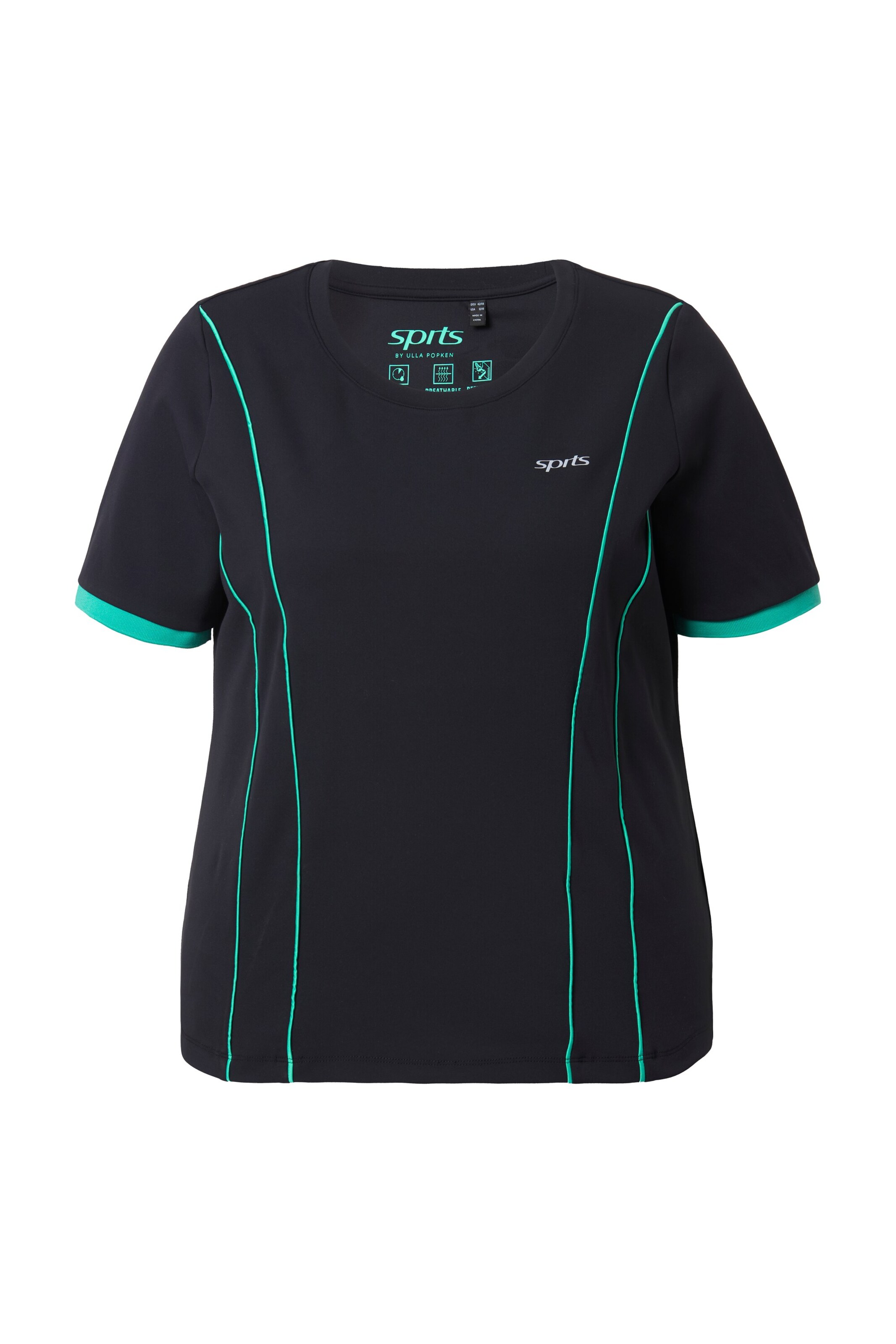 Ulla Popken Shirt in Black: front