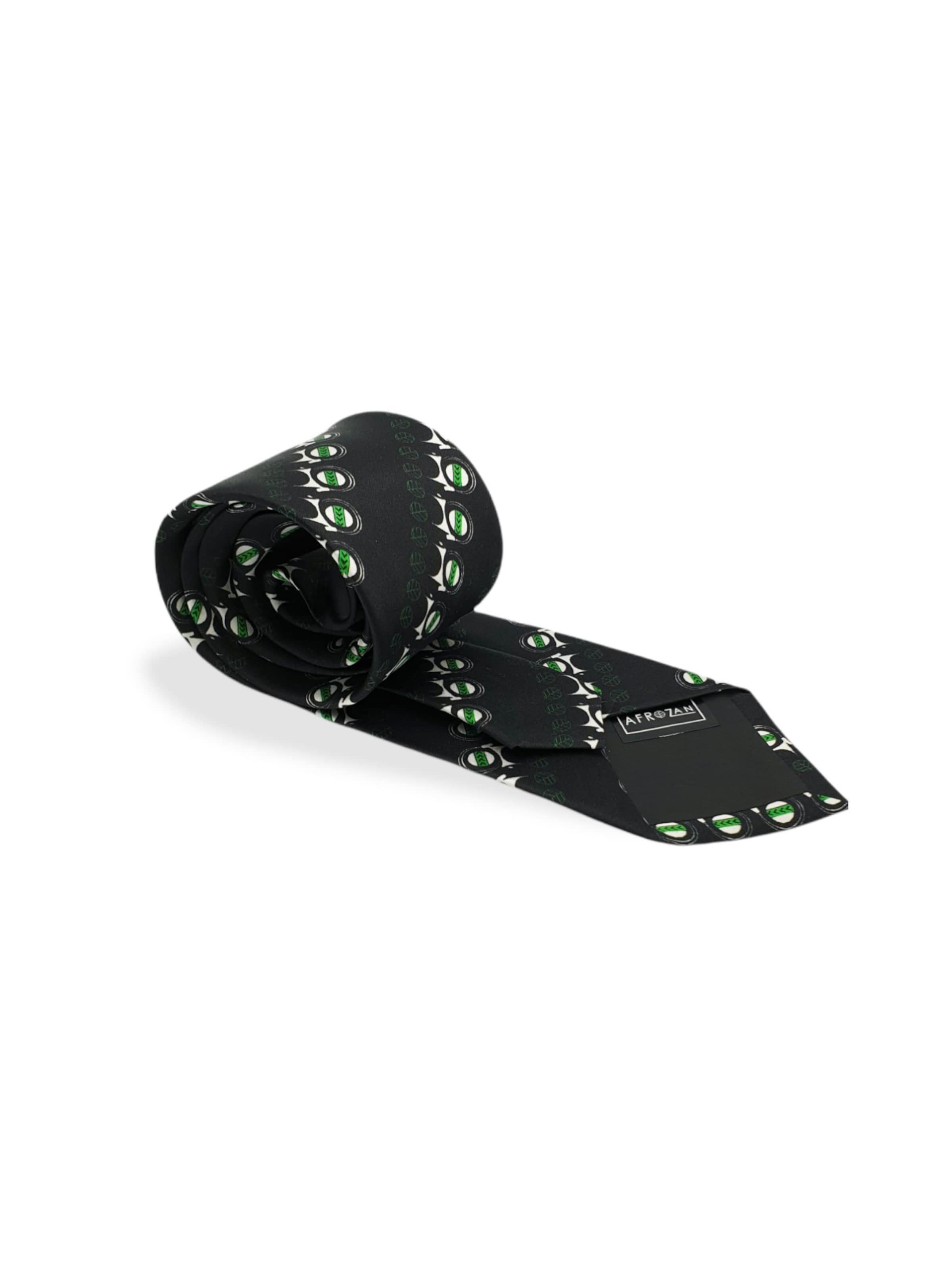 Cravatta 'CAPRA' di AFROZAN in colori misti: frontale