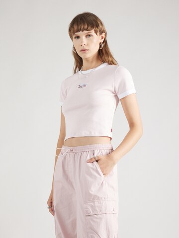 LEVI'S ® Shirt 'Graphic Mini Ringer' in Pink: front