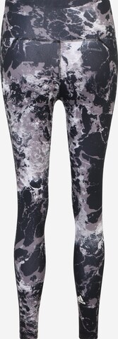 ADIDAS PERFORMANCE - Skinny Pantalón deportivo 'Essentials Print' en gris