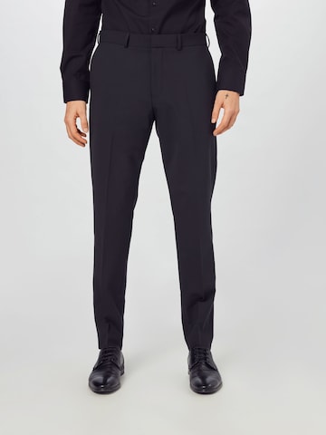 s.Oliver BLACK LABEL Slimfit Pantalon in Zwart: voorkant