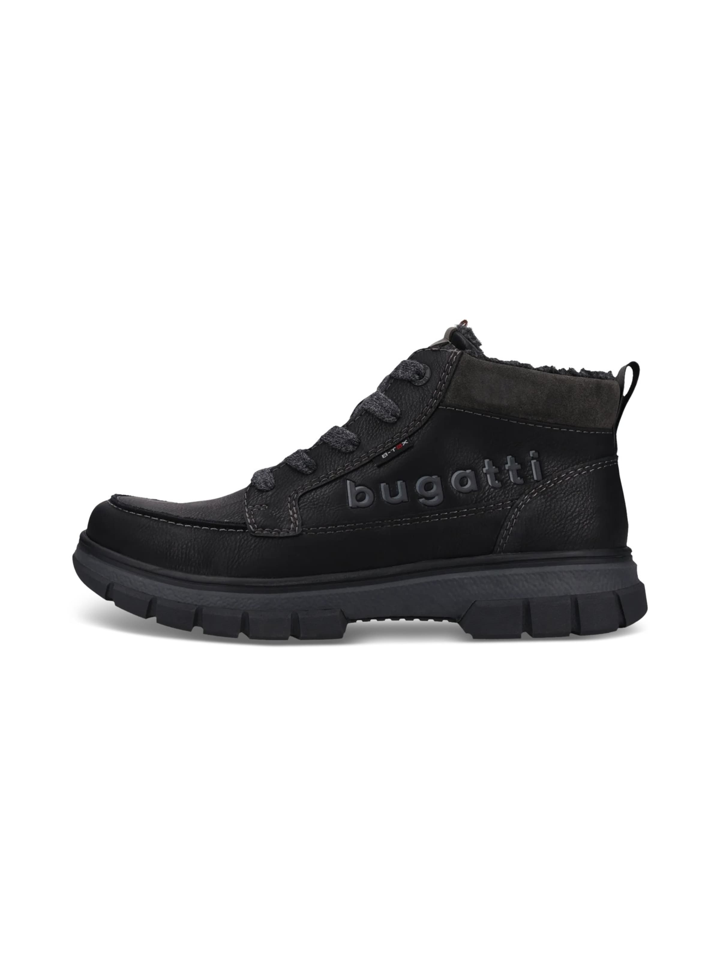 bugatti Schnürboots in Schwarz