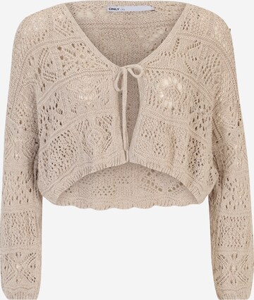 Only Petite Knit Cardigan 'BEACH' in Beige: front